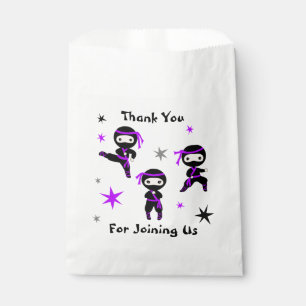 Cute Ninja Warrior Kids Birthday Party Favor Favor Bag