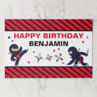 Karate Party Supplies and Decorations Karate Party Plates and Napkins Cups /& Forks for 16 People Perfect Ninja Birthday Party Decorations and Ninja Birthday Party Supplies!