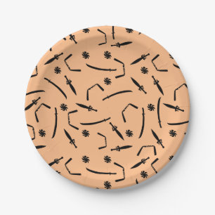 Cute Ninja Warrior - Kids Birthday Party Supply Paper Plates