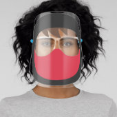 Cute Ninja with Red Mask Face Shield (Insitu)