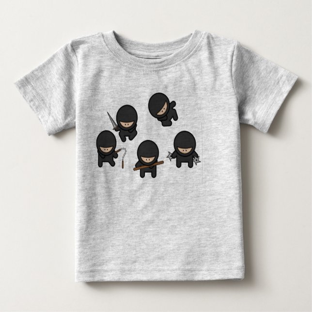 Cute Ninjas Baby T-Shirt (Front)