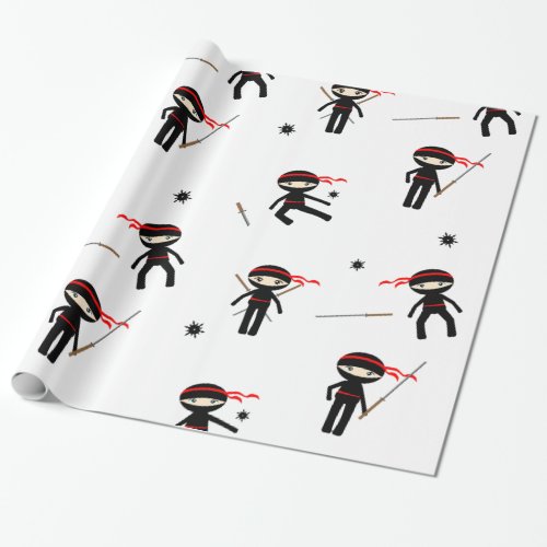 Cute Ninjas Wrapping Paper