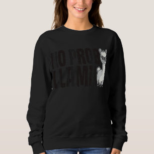 Cute No Prob Llama Rainbow  Animal Retro Vintage 2 Sweatshirt