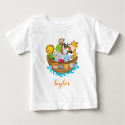 Cute Noah&#39;s Ark Animals Baby T-Shirt