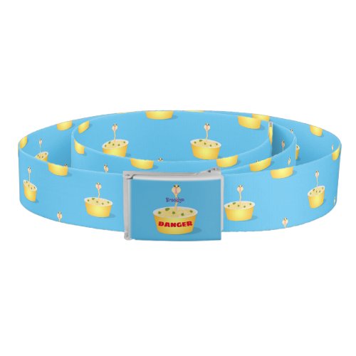 Cute noodles snake cartoon illustration humor belt