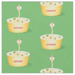 Cute noodles snake cartoon illustration humor fabric