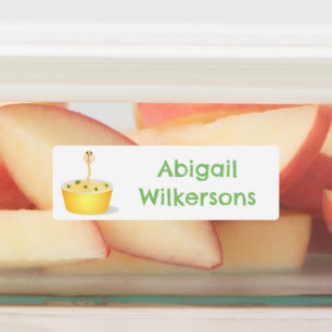 Cute noodles snake cartoon personalized labels