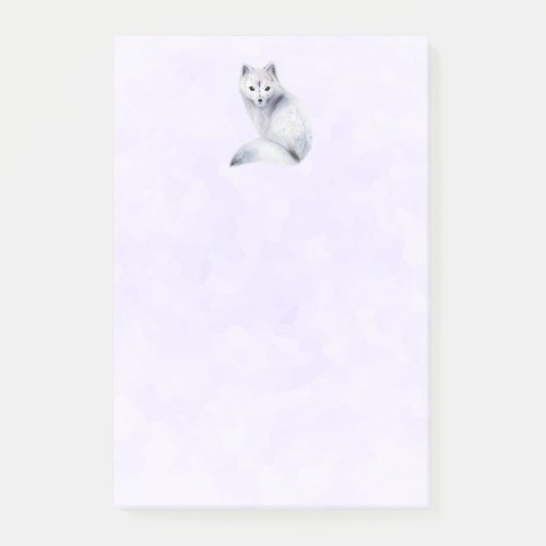 Cute Nordic Fox with Floral Markings Post_it Notes