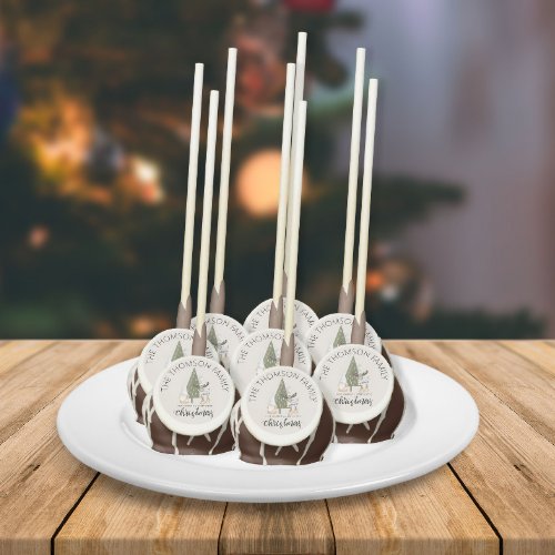 Cute nordic gnome Christmas personalized Cake Pops
