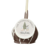 Cute nordic gnome Christmas personalized Cake Pops (Front)