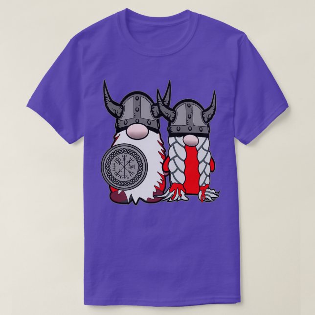 Cute Nordic Gnomes Viking Tomte Couple Scandinavia T-Shirt (Design Front)