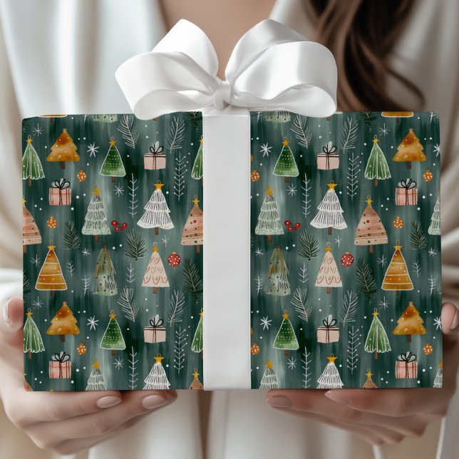 Cute Nordic Winter Woodland Christmas Wrapping Paper (Creator Uploaded)