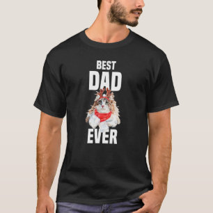 Cute Norwegian Forest Cat with Reindeer Costume Be T-Shirt