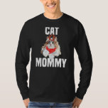 Cute Norwegian Forest Cat with Reindeer Costume Ca T-Shirt