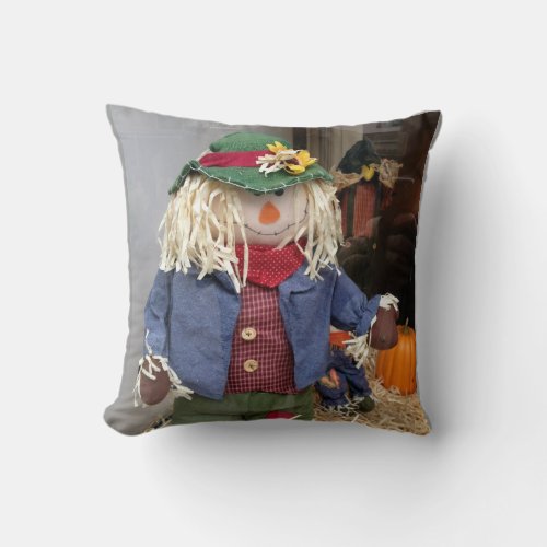 CUTE NOT SCAREY SCARECROW PILLOW