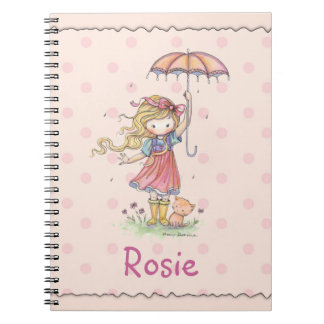 Cute Notebook for Little Girl Add Your Name