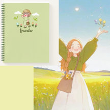 Cute notebook for travelers 💚✨✈🌲