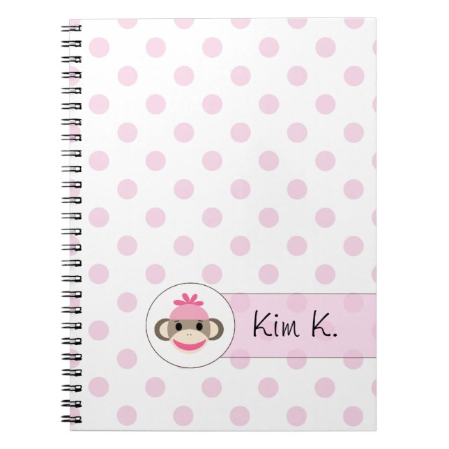 Cute Notebooks By The Sock Monkey Shoppe (Front)