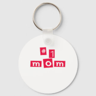 Cute, "Number 1 Mom" Keychain