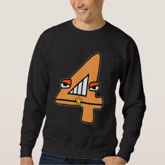 Cute Number Four Boys Matching Evil Number Lore Sweatshirt