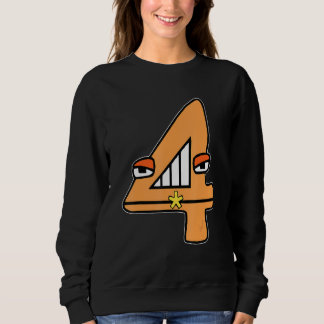 Cute Number Four Boys Matching Evil Number Lore Sweatshirt