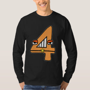 Cute Number Four Boys Matching Evil Number Lore T-Shirt