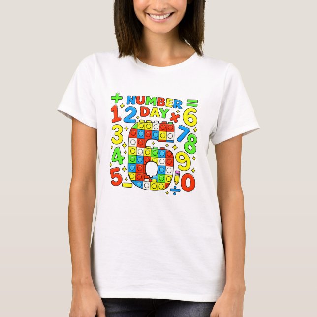Cute Numbers Learning Cartoon Graphic T Shirt Kids (Front)
