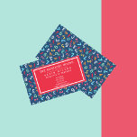 Cute Numbers Pattern - Substitute Teacher / Tutor Business Card<br><div class="desc">NewParkLane - Cute,  customizable,  business cards for (substitute) teachers or tutors,  with a cute colorful pattern of letters,  and a textframe for a name,  or custom text. 
All texts,  fonts and colors are easy to customize for personalized design.

Check out this collection for matching items!</div>