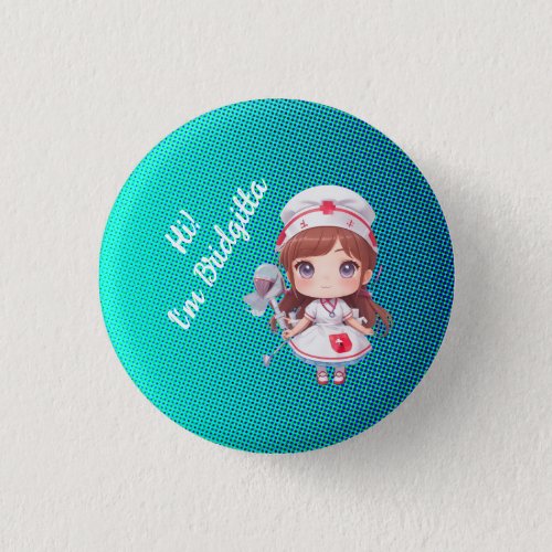Cute Nurse 2 Badge Button 4