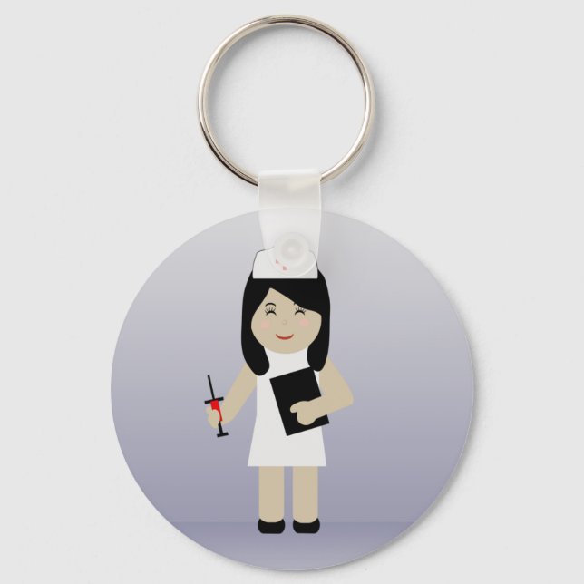 Cute Nurse 2 Keychain 2 (Front)