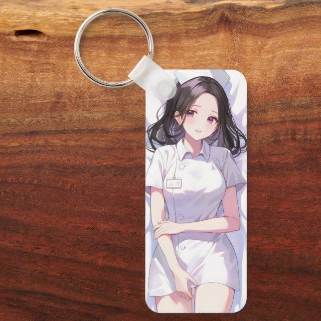 Cute Nurse Anime Keychain (Front)
