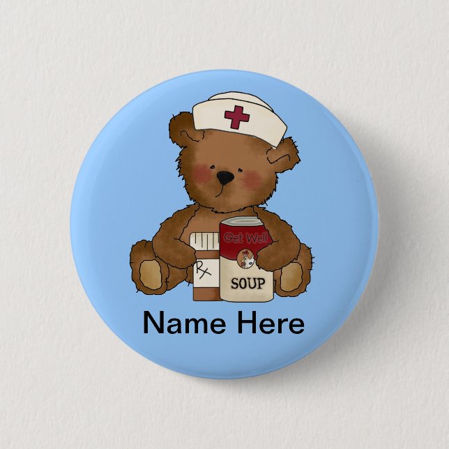 Cute Nurse Button (Front)