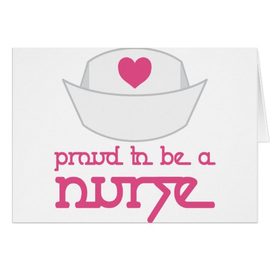 Cute Nurse Cap Proud To Be A Nurse Gift (Front Horizontal)
