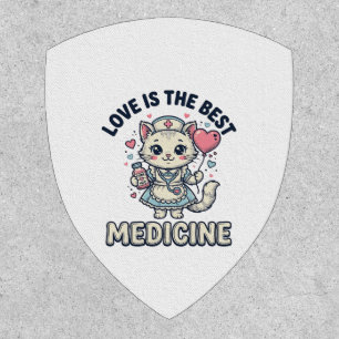 Cute Nurse Cat Love Is the Best Medicine Design_1 Patch