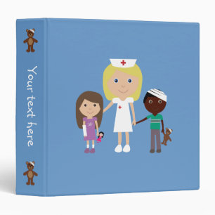 Cute Nurse & Children Binder