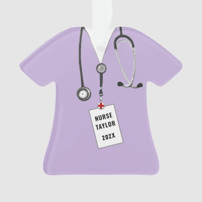 Cute Nurse Graduation 2026 Ornament (Front)