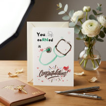 Cute Nurse Graduation Card Gifts, Lovely RN