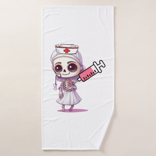 Cute nurse Halloween T_shirt   Bath Towel