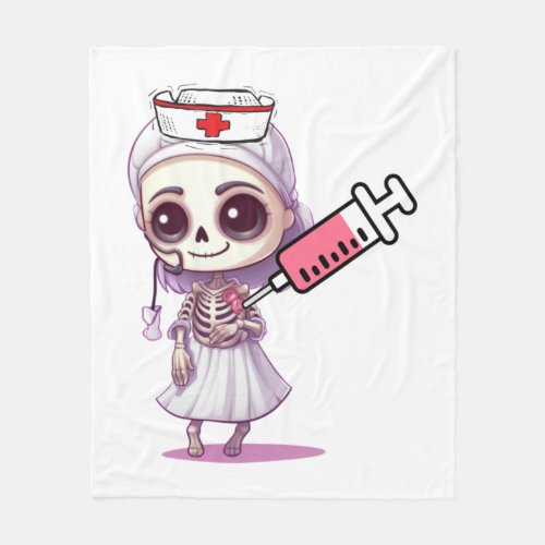 Cute nurse Halloween T_shirt   Fleece Blanket