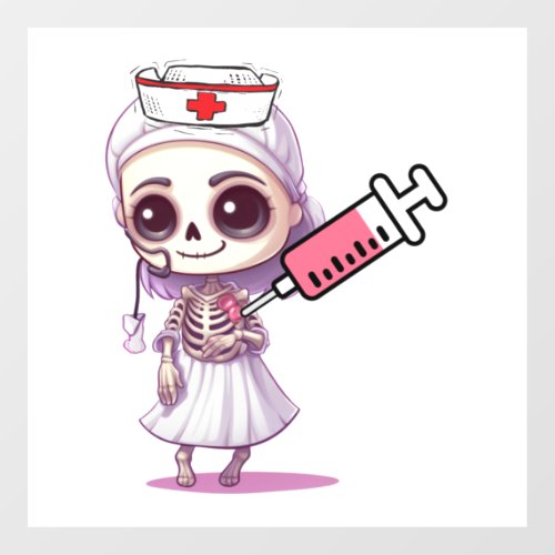 Cute nurse Halloween T_shirt   Floor Decals