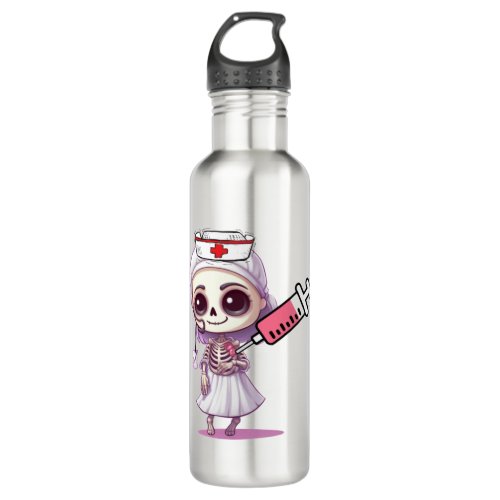 Cute nurse Halloween T_shirt   Stainless Steel Water Bottle