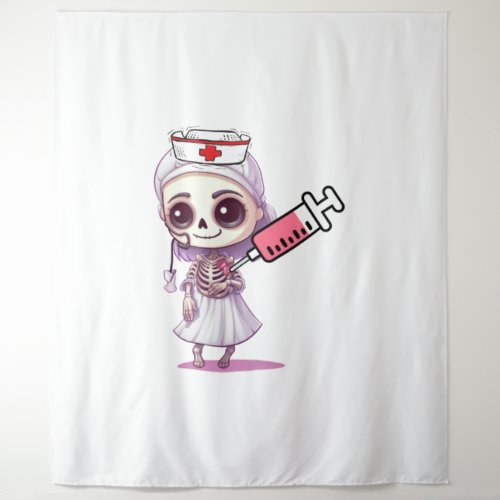 Cute nurse Halloween T_shirt   Tapestry