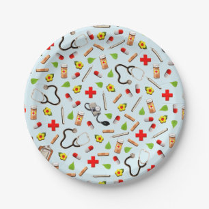 Cute Nurse Party Paper Plates