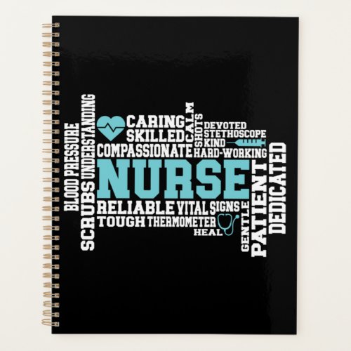 Cute Nurse RN LVN Nursing School Medical Planner