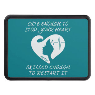 Cute Nurse take your breath away Tow Hitch Cover