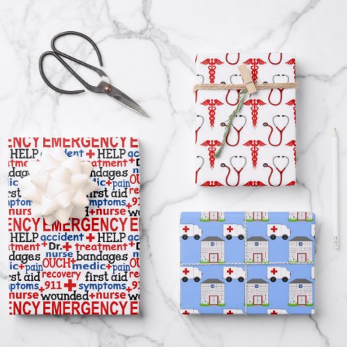 Cute Nurse tiled pattern party Wrapping Paper Sheets