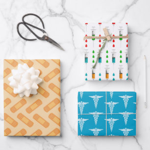 Cute Nurse tiled pattern party Wrapping Paper Sheets