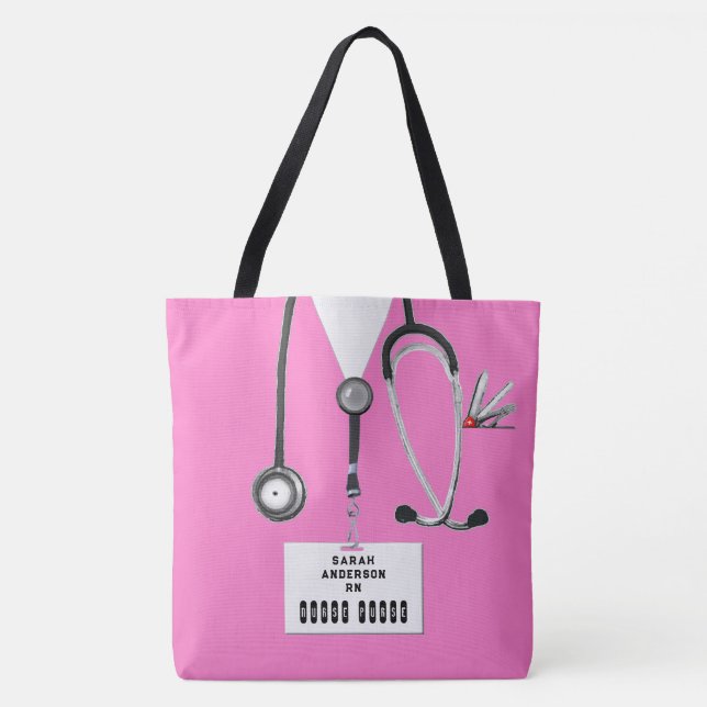Cute Nurse Tote Bag (Front)