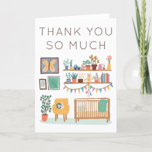 Cute Nursery BABY SHOWER GIFTS Thank You Card