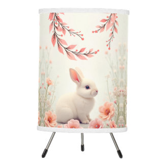 Cute Nursery Bunny Tripod Lamp